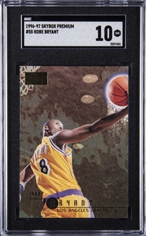 1996-97 SkyBox Premium #55 Kobe Bryant Rookie Card - SGC GEM MINT 10 